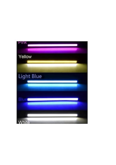 2pcs-ice Blue-2pcs Evrensel Gündüz Farları 17cm 6000k Led Şerit Araba Cob Drl Otomatik Su Geçirmez Lamba Araba I