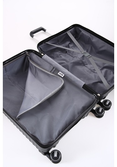 Ultra Dayanıklı 3'lü Set Valiz & Bavul Siyah-1395 Siyah