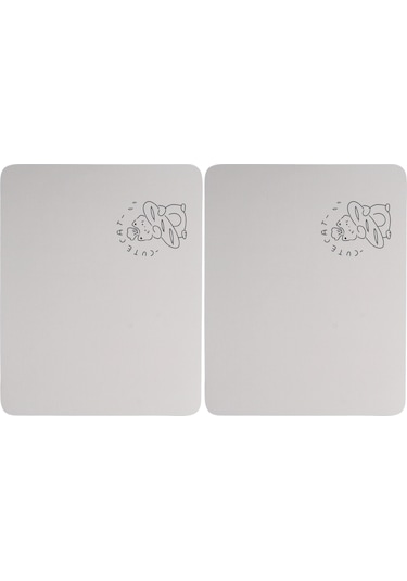 Dofolink Diatomite Kahve Matı, Mutfak Anti Kayma Su Emici, Makine Ve Tabak Kurutma, 30x40cm 3.5mm, 2 Adet Fırın Kedi Desenli Diğer