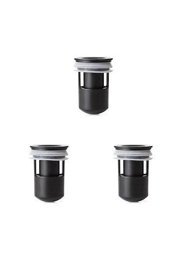 Lebıhmurah Bf747 Süzgeç/yakalayıcı/filtre/ekran/kapak Borular İçin Geri Akış Önleyici Tüpler Yer Sifonu, Deodorant Akıllı Mühür 3 Adet Siyah