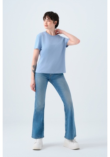 Loft Kadın Tişört Lf2036285 Mavi