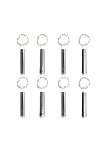 Paket 20 Led'li Şarap Şişesi Mantarı Işıkları Aa Pil İle Çalışır, 3,3 Ft Saf Beyaz Min