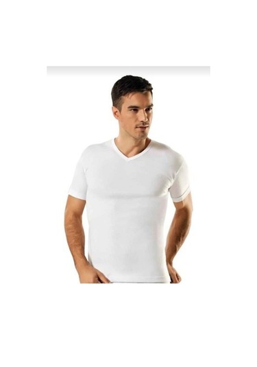 Yıldız 60 Erkek Ribana V Yaka Kısa Kol Fanila Atlet 3 Adet 001