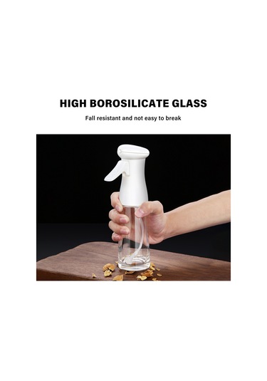 Xindoker Cam Yağ Spreyi 200ml - Zarf Şekli İnce Buhar, Multifonksiyonel Soya Sos, Sirke, Su , Anti Kayma Tabanlı, Mutfak/grill İçin Dayanıklı Çok Renkli