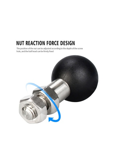 Springsun Motorsiklet Geribakış Aynası Bağlantı Parçası - Paslanmaz Çelik M8/m10 Somun Topu, Telefon Tutucu Ve Spor Kamera Sabitleme Uygulaması