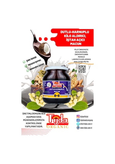 İştah Açıcı, Kilo Aldırıcı Dutlu Harnuplu Bitkisel Macun 750 Gr.(