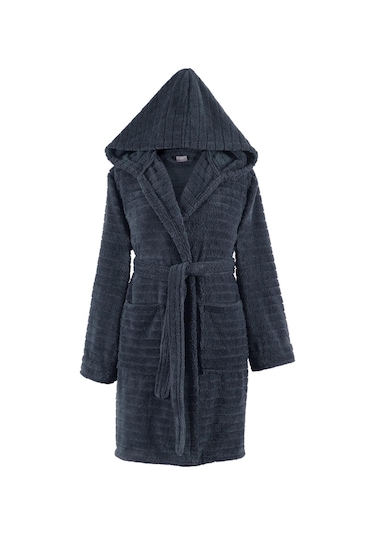 Zeynep Tekstil Comfy Kapşonlu Wellsoft Peluş Sabahlık Bornoz Antrasit Zeynep Tekstil Comfy Kapşonlu Wellsoft Peluş Sabahlık Bornoz Antrasit