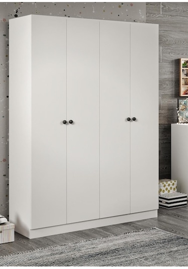 Akasya 4 Kapılı 9 Bölmeli Dolap