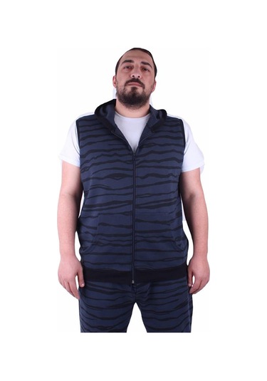 Starbattal Büyük Beden Unisex Yelek 23600 Indıgo 3Xl