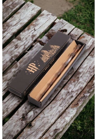 Harry Potter Dumbledore Asası, Profesör Albus Dumbledore Asa 33 Cm Özel Kutulu