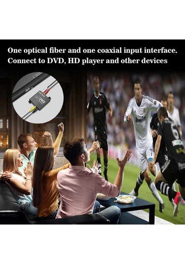 Samdoo Ay106 Dijital-analog Ses Dönüştürücü, Optik/coaksiyel Giriş, Bass Ayarı, Metal Kasa, 32-192khz Örnekleme Hızı