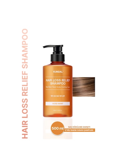 Saç Dökülmelerine Karşı Şampuan Kundal Hair Loss Relief Shampoo 500ml Herb Mint