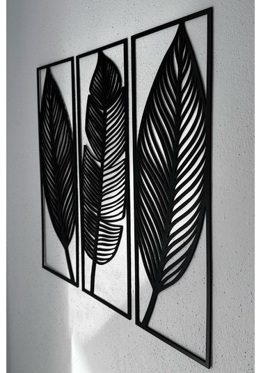 Dekoratif Yaprak Desenli Duvar Tablosu