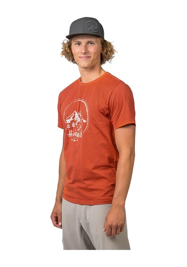 Hannah Ravi Baskılı Erkek T-shirt 10029120hhx.01 M-orange Turuncu