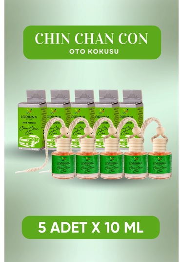 Chin Chan Con Parfümlü Oto Kokusu 5x10 Ml