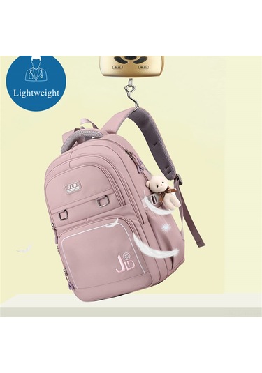 Yifomall Kadınlar İçin Su Geçirmez Sırt Çantası - 15.6" Laptop Uyumlu, Geniş Bölmeli, Anti-calma Arka Cepler, Konforlu Ayarlanabilir Askılar - Mor Pembe Çok Renkli