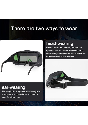 Otomatik Renk Değiştiren Kaynak Gözlükleri Profesyonel Otomatik Karartmalı Lehimleme Gözlükleri Argon Ark Parlama Önleyici Gözlükler