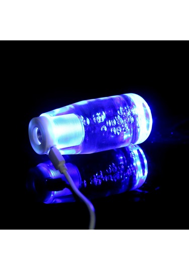 Xindoker Mavi Kristal Led Vites Kolu, 10cm Evrensel Araba Vites Başlığı, Kolay Kurulum, Plastik Malzeme, Araba İç Dekoru Zenginleştirici Mavi