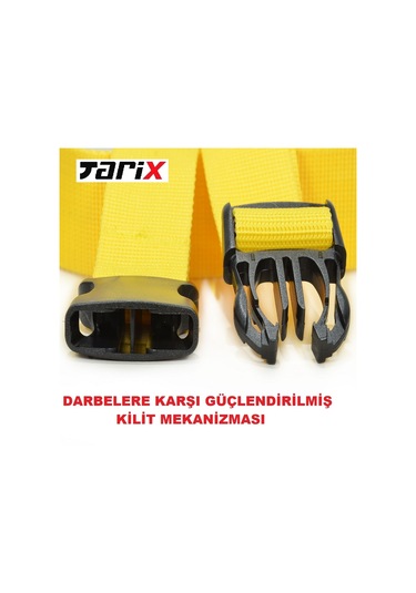 Tarix 4 Adet Sarı Valiz Kemeri + 2 Adet Kırmızı Valiz Etiketi Sarı