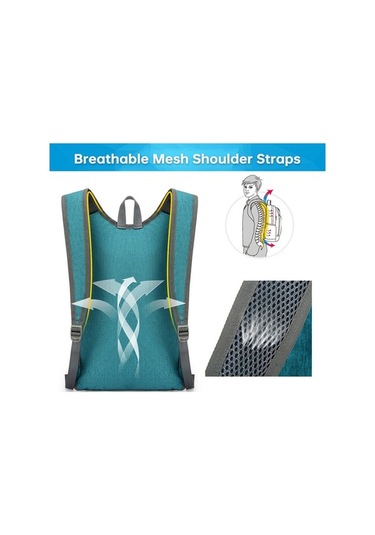 Tongxida Geçirmez Hafif Sırt Çantası - Erkek Kadın İçin Seyahat & Bisiklet Siyah Siyah