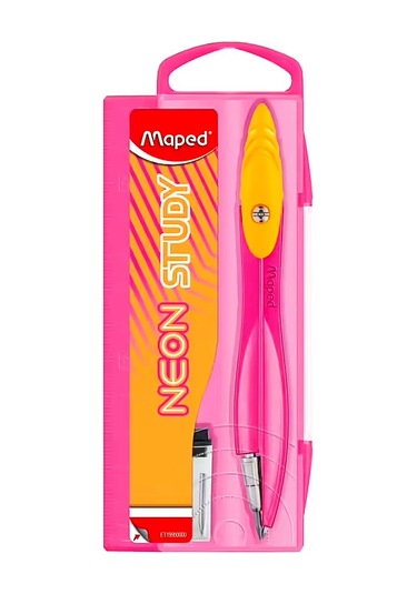 Maped Study Uçlu Pergel-uç Kutusu Neon Pembe 199500