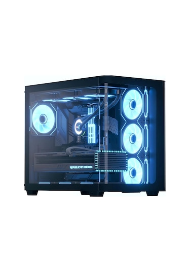 Aerocool Ae P500c Bk 4x12cm Mirror A-rgb Fanlı, Panoramik Tempered Panel, Atx