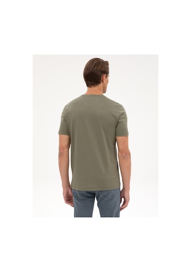 Pierre Cardin Erkek Haki Tişört Basic 50320102-vr027 Haki