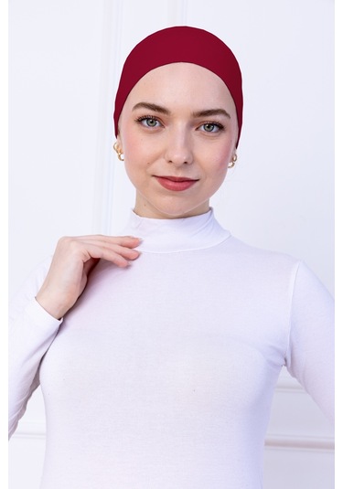 Kaymayan Silikonlu Bandana Bone Koyu Kırmızı - Kadın Tesettür Dikişsiz Kaymaz - Sportif Saç Bandı Koyu Kırmızı Kaymayan Silikonlu Bandana Bone Koyu Kırmızı - Kadın Tesettür Dikişsiz Kaymaz - Sportif Saç Bandı Koyu Kırmızı