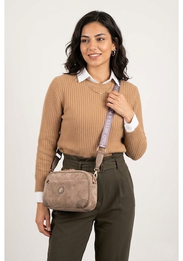 Silver Polo Sp1094-m12 Kadın Çapraz Çanta Vizon Vizon