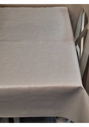 Elyaflı Pvc Muşamba - Desenli Silinebilir Masa Örtüsü Mrl76a Beyaz