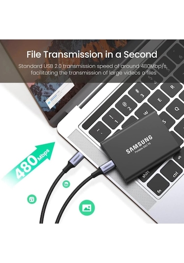 Type-c To Type-c 100w Hızlı Şarj Ve Data Kablosu 2 Metre