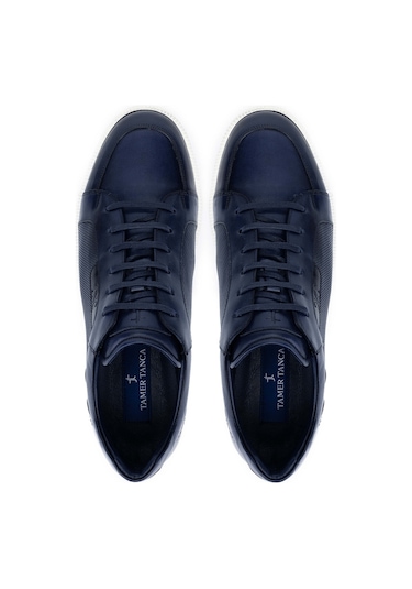 Tamer Tanca Erkek Hakiki Deri Lacivert Casual Ayakkabı 183 30306 Erk Ayk Y24 Lacıvert Lacivert