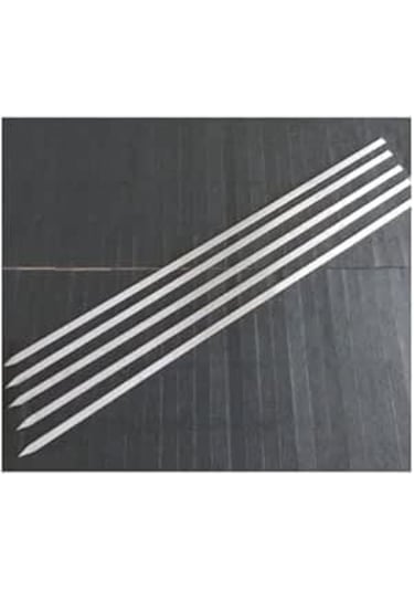 Krom İnce Yassı Şiş Kuşbaşı Şişi 6 Adet Uzunluk 45 Cm Eni 0.5cm