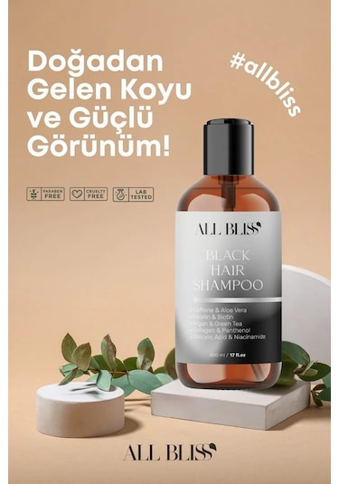 All Bliss Bitkisel Siyahlatıcı Şampuan 400 ML