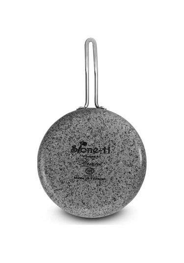 Brioni Stone-h 7 Parça Çizilmez Yanmaz Yapışmaz Indüksiyon Tencere Seti Gri