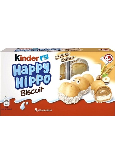 Kinder Happy Hippo 5 Stück Hazelnut 103 G