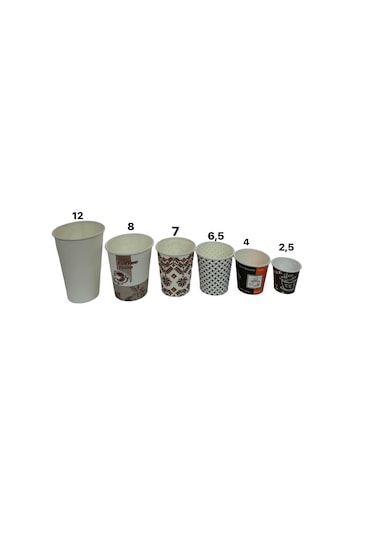 8 Oz Karton Bardak Koli İçi 1000 Adet + 1000 Adet Tahta Karıştırı