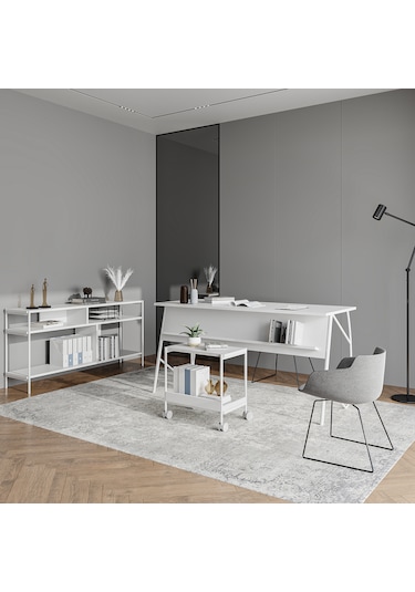 Lagomood Ella Ofis Takımı Beyaz