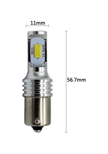 Sones 2 Pcs Decode 1156/ba15s 72w Led Ampuller Işık Araba Otomatik Dönüş Lambası Yedek Işık, Dc 12-24v