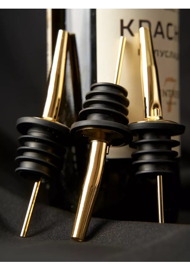 Maks Wıne Yağ Ve Şarap İçin Şişe Dolumu Seti 169177468 Altın Rengi