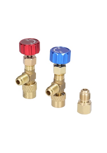 R22 R410 Klima Cihazı Güvenlik Valfi Ekleme Kaliteli Soğutucu Bağlantı Elemanı 5/16 Sae'den 1/4 Sae Hortum Dişi Dönüştürücü Adaptör