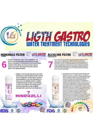 Kapalı Kasa Su Arıtma Cihazı 7 Filtre 14 Aşama Filtre Seti