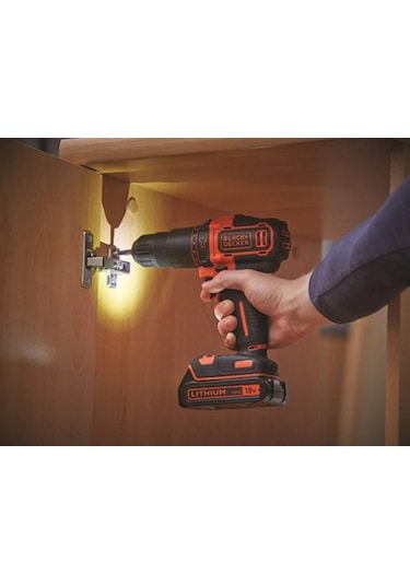 Black+Decker BDCHD18BAFC-QW 18V 1.5 Ah Çift Akülü Li-Ion Darbeli Matkap Vidalama Çanta 80 Parça Set
