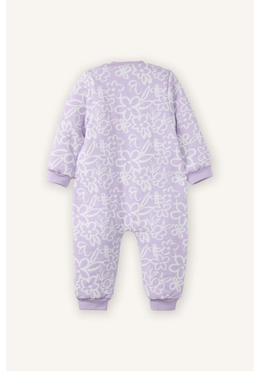Defacto Kız Bebek Desenli Tulum G7775a526sppr77 Mor-pr77