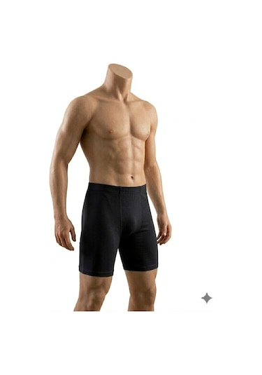 Güryıldız Erkek Uzun Likralı Boxer 14828 Siyah