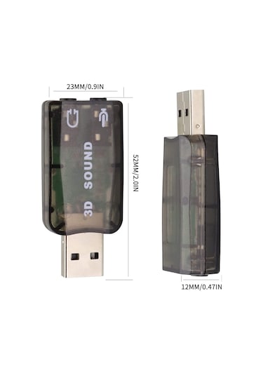 AoGo USB 3D Sound Harici Ses Kartı