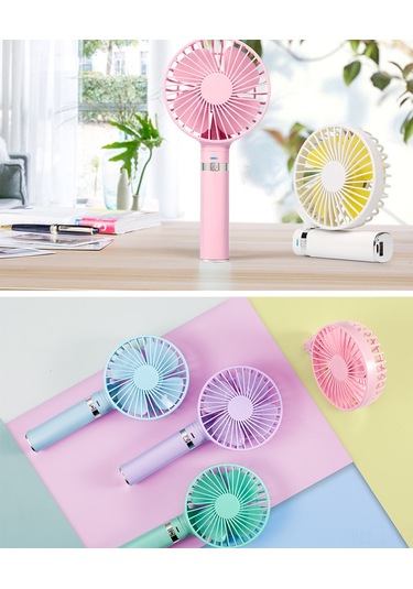 Yaozixa Taşınabilir Usb Fırça Fanı - 3 Hız Ayarı, Katlanabilir, Sessiz Çalışma, Usb İle Şarj Edilebilir Pil Dahil Değil - Buzlu Beyaz