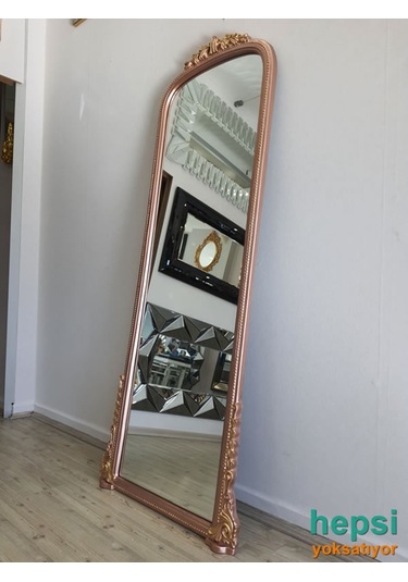 Matmazel Model Rose Gold Altın Renk Varaklı Boy Aynası