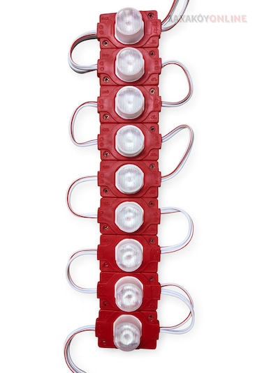 1.5 Watt Tekli Manda Gözü Modül Led 10 Lu Paket Kırmızı