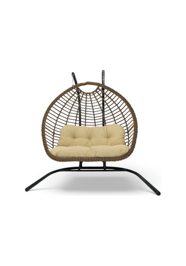 Wellagarden Mily İkili Salıncak, Koyu Kahve Açık Kahve Wellagarden Mily İkili Salıncak, Koyu Kahve Açık Kahve